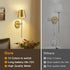 Set Dimmable LIGHTESS Battery Operated Wall Sconce of Two with Touch and Remote Control, Rechargeable Wall Lights
