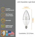 E12 Bulbs B11 Bulb Dimmable 4.5W (40W 5000K 300 Diodesy- LED Candelabra Candle Base Chandelier Light Equivalent) Bright