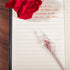 molshine Handmade Crystal Glass Dip Pen - Light Purple Calligraphy Pen for Writing, Drawing, Gifts