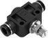 Air Flow Control Valve 1/4" Tube OD x 1/4" Tube OD Straight Union Pneumatic Valve (Pack of 1)