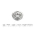 F685ZZ 5 PCS Deep Groove Ball Bearing, Flanged Bearing 5×11×5mm for Industrial Machine, Power Tools, Chrome Steel