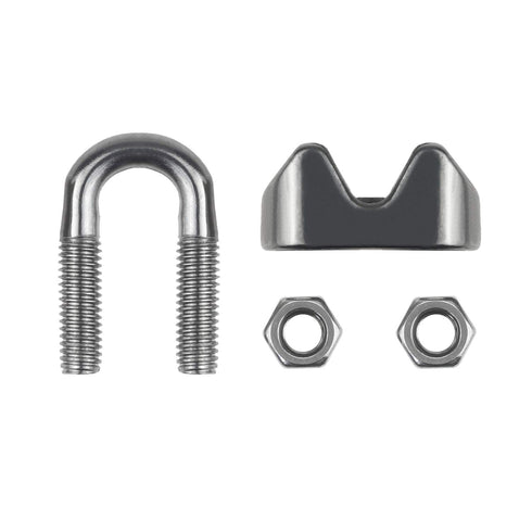 20PCS 1/8 Inch M3 Stainless Steel Wire Rope Cable Clip Clamp