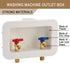 Washing Machine Outlet Box Sweat Thread with 2 inch Central Drain, 1/2 inch Thread, Connection for Hoses