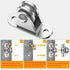 Small Pulley Block: Silent Single Pulley Block, 304 Stainless Steel Super Silent Detachable Duplex Bearing for DIY Kits