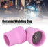 2Pcs Ceramic Welding Cup #12, asy to Carry, Suitable for WP 9/20/25 Series Air Cooled Torch, High Temperature Resistance, Easy to Install
