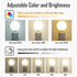 kvppvt Cute Macaron Color Rechargeable Night Light, Metal Base, Acrylic Round Lampshade, Adjust Light Color