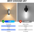 Set 2, 3 Dimmable, Battery Operated Wall Sconce of Magnetic Stick on Wall Lights Rechargeable Motion Sensor Night