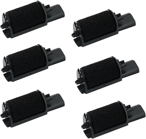 IR-40 (6 Pack) Compatible Calculator Printer Ribbon Ink Roller, Black