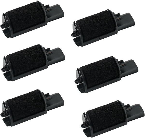 IR-40 (6 Pack) Compatible Calculator Printer Ribbon Ink Roller, Black