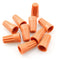 10pcs Wire Electrical Screw Springs Caps, Wire Twist Terminals Spring Cover Connection P4, Orange