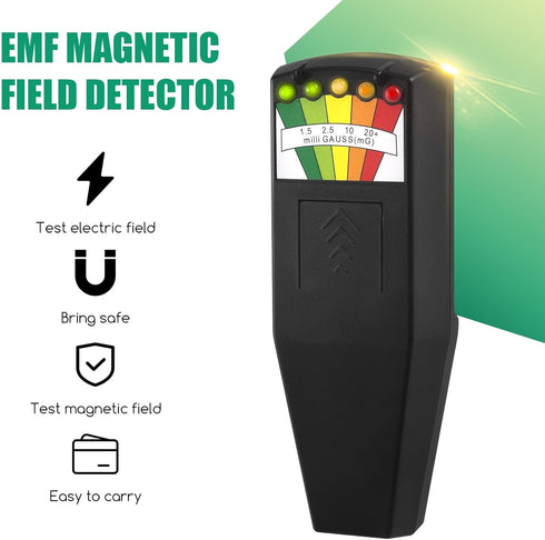 LED EMF Meter - Ghost Hunting Equipment, Electromagnetic Radiation Detector, EMF Tester for Home Inspections, Great for