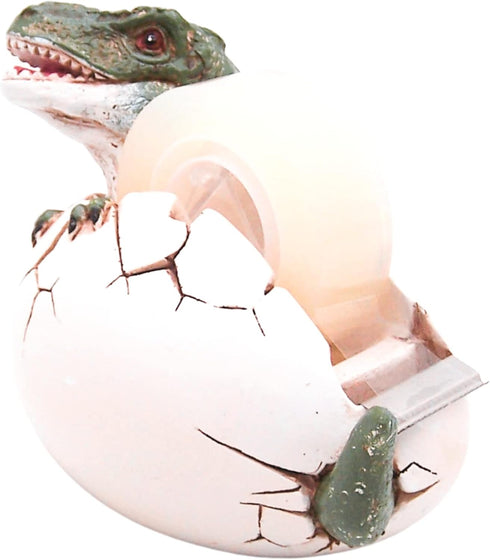 Dinosaur Hatching Out of a Shell Tape Dispenser, Funny Office Supplies, Unique Desk Accessory, 4.75 Inches