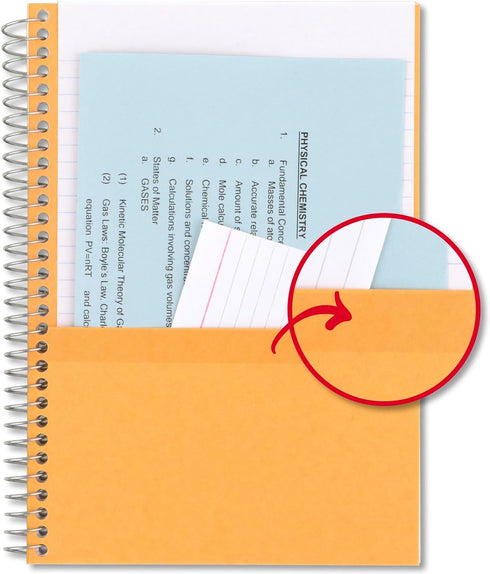 Five Star Spiral Notebooks, 6 Pack, 5 Subject, College Ruled, 9 1/2" x 6", 150 Sheets, Amethyst Purple and More