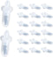20 PCS Shutter Repair Plantation Shutter Replacement Parts, Plastic Spring Pins for Plantation Shutter Repair Kit