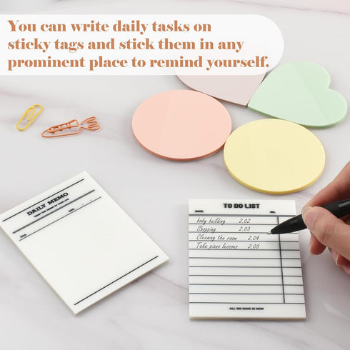 BAYTORY 1060 Sheets Transparent Sticky Tabs, Clear Sticky Notes Markers for Book Annotation and School