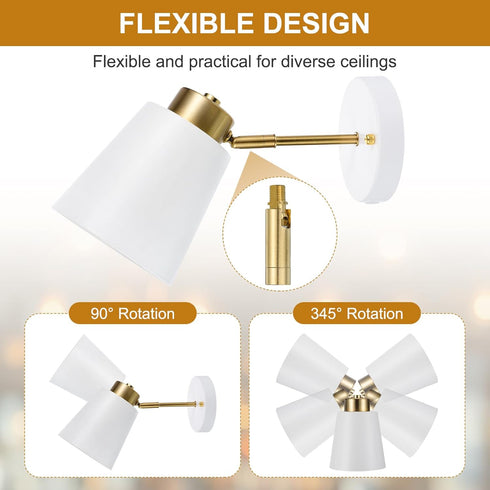 180/345 60x15mm M10 Pack 2) MECCANIXITY Sloped Ceiling Adapter, Degree Fine Thread Sloped Ceiling Light Fixture Adapter