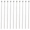 Utoolmart 2mm Dia Round Tip Steel Straight Ejector Pin Punch, 150mm Long, Silver Gray, 10pcs