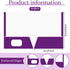 Jutom 50 Pcs Glossy Laminated Paper Folders, 2 Pocket Presentation Portfolios (Purple)