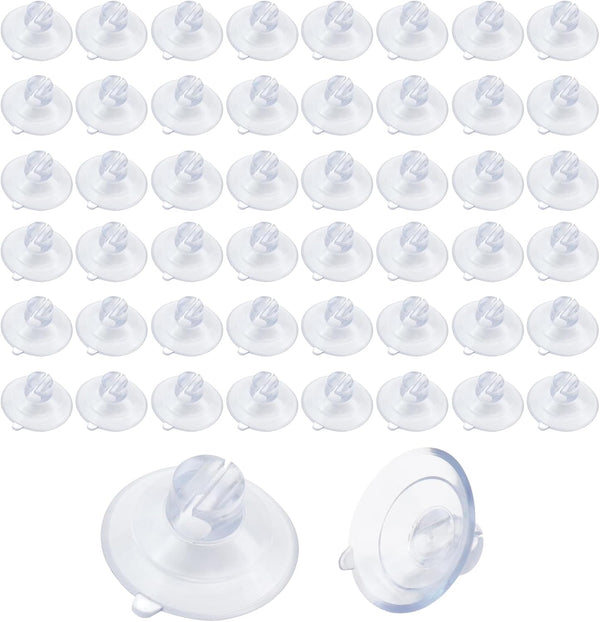 50Pcs Adhesive Suction Cups Fish Tank Wire Sucker Pad Wall Hanging Bulk