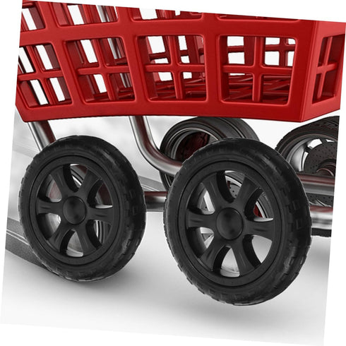 4pcs ULTECHNOVO Replacement Cart Wheels for Grocery Carts Rolling Utility Trolley Wheels