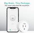 KMC Smart Plug Mini 4-Pack, Wi-Fi Outlets for Smart Home, Remote Control Lights and Devices, No Hub Required