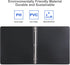 ViVin 1.5 Inch Round Ring View Binder, 300-Sheet Capacity, Basic 3 Ring Binder, 6 Pack (Black)