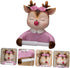 SILENRADAWN Cartoon Toilet Paper Holder Cute Deer Wall-Mounted Tissue Rack No-Drill Decorative Bathroom Roll Storage