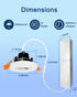 2 inch 5CCT 360 6W Dimmable Sublimation Gimbal Led Recessed Lights, Rotatable Adjustable Eyeball Downlight, Waterproof