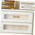 2sets ORFOFE Stylish Brass Bowknot Drawer Pulls Decorative Bow Dresser Knobs for Wardrobe Cabinet and Bedside Table