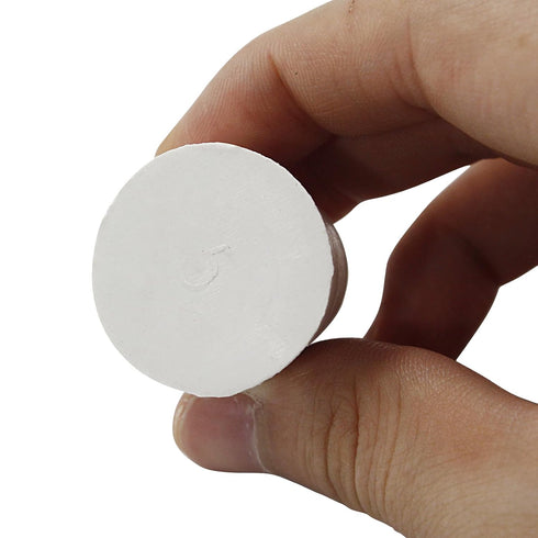 12 Pack Size 5# Solid Rubber Stoppers, Tapered Lab Seal Tube Stopper Plug, 29x22x28mm (White)