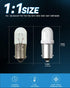 Keiurot GE44 47 Bulb BA9S DC AC 6.3V 6V Pinball Machine Light Bulb Warm White Nonpolarity Pack of 15
