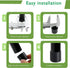 15/64" (5.7mm) (30PCS) EASYEAH Silicone Chair Leg Floor Protectors, Rubber Chair Leg Caps, Non-Slip Furniture Pads