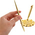 Outus 2 Pieces Wedding Pens for Guest Book Signing, Metal Hollow Round Holder Stand Set for Wedding Supplies