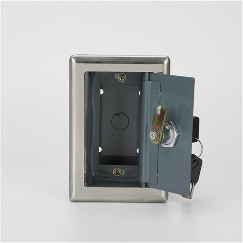 SHUTIQ Surface-Mounted Electric Door Rolling Shutter Door Rolling gate Manual Switch Lock Box Stainless Steel Lock Box