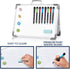 Small Dry Erase White Board, TSJ OFFICE 12" x 16" Mini Easel Desktop Double Sided Magnetic Board