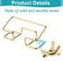 Business Card Holder for Desk, Modern Display Stand, Desktop Organizer, 1 Pack, Gold
