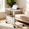 NAICKUC Standing Desk - Side Table Adjustable Height, Portable Laptop Cart, C-Shaped Bed