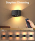 Ainostone Dimmable 2 Pack Motion Sensor Rechargeable Wall Lights Wireless Wall Sconces with Remote Control Up and Down