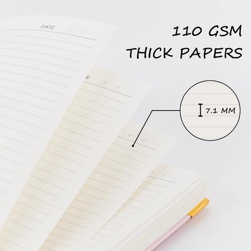 Hardcover Spiral Notebook, 8.5 x 11 IN, College Ruled, 300 Pages, 110 GSM Thick Lined Paper, for Work, School
