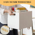 Rolling File Organizer with Wheels, Stackable Storage File Boxes, Portable Letter/Legal Size File Folder Box Book Box