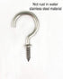 304 Stainless Steel Screw Ceiling Hooks - 7/8 Inch Screw-in Light Hooks for Outdoor and Indoor Use (40 PCS)