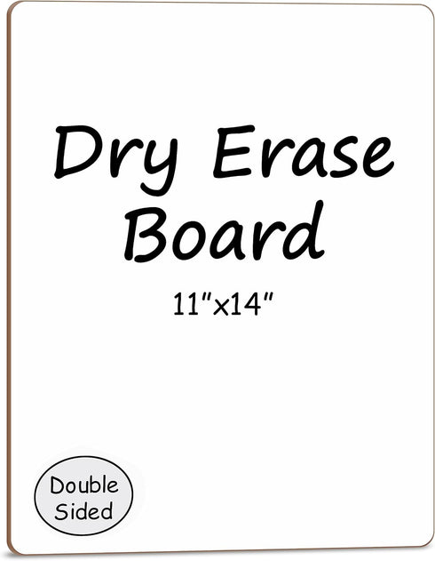 Scribbledo 11"x14” White Board, Mini Double Sided Dry Erase Board, Handheld Personal Whiteboards for Students, Small