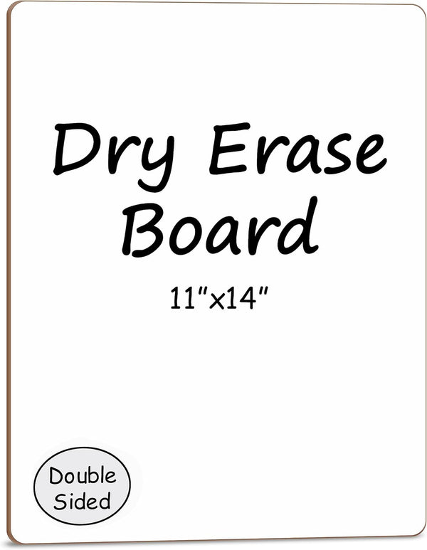 Scribbledo 11"x14” White Board, Mini Double Sided Dry Erase Board, Handheld Personal Whiteboards for Students, Small