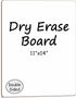 Scribbledo 11"x14” White Board, Mini Double Sided Dry Erase Board, Handheld Personal Whiteboards for Students, Small