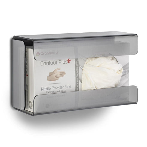 Tinted Acrylic Glove Box Holder, Wall Mount Horizontal or Vertical