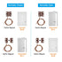 PATIKIL 10 Pack NC Wired Magnetic Reed Switch, Surface-Mounted Contact Switch for Door Window, Black