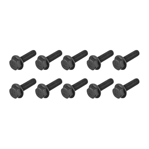 Flanged Hex Head Bolts (M8x30mm) 20pcs, Hexagon Serrated Flange Bolt for House Construction