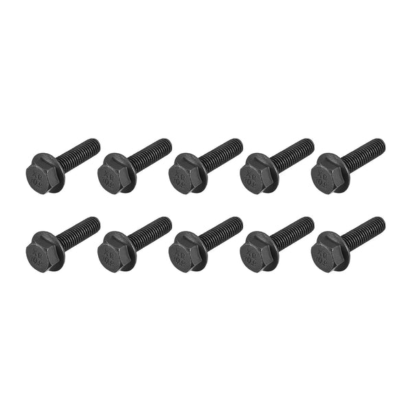 Flanged Hex Head Bolts (M8x30mm) 20pcs, Hexagon Serrated Flange Bolt for House Construction