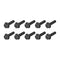 Flanged Hex Head Bolts (M8x30mm) 20pcs, Hexagon Serrated Flange Bolt for House Construction