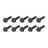 Flanged Hex Head Bolts (M8x30mm) 20pcs, Hexagon Serrated Flange Bolt for House Construction